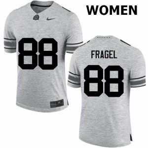 Women's Ohio State Buckeyes #88 Reid Fragel Gray Nike NCAA College Football Jersey Outlet NOT1744PS